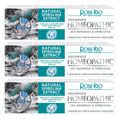 Edinco Homeopathic Toothpaste with Sea Minerals and Spirulina for vitality gums and healthy teeth, promotes regenerate enamel