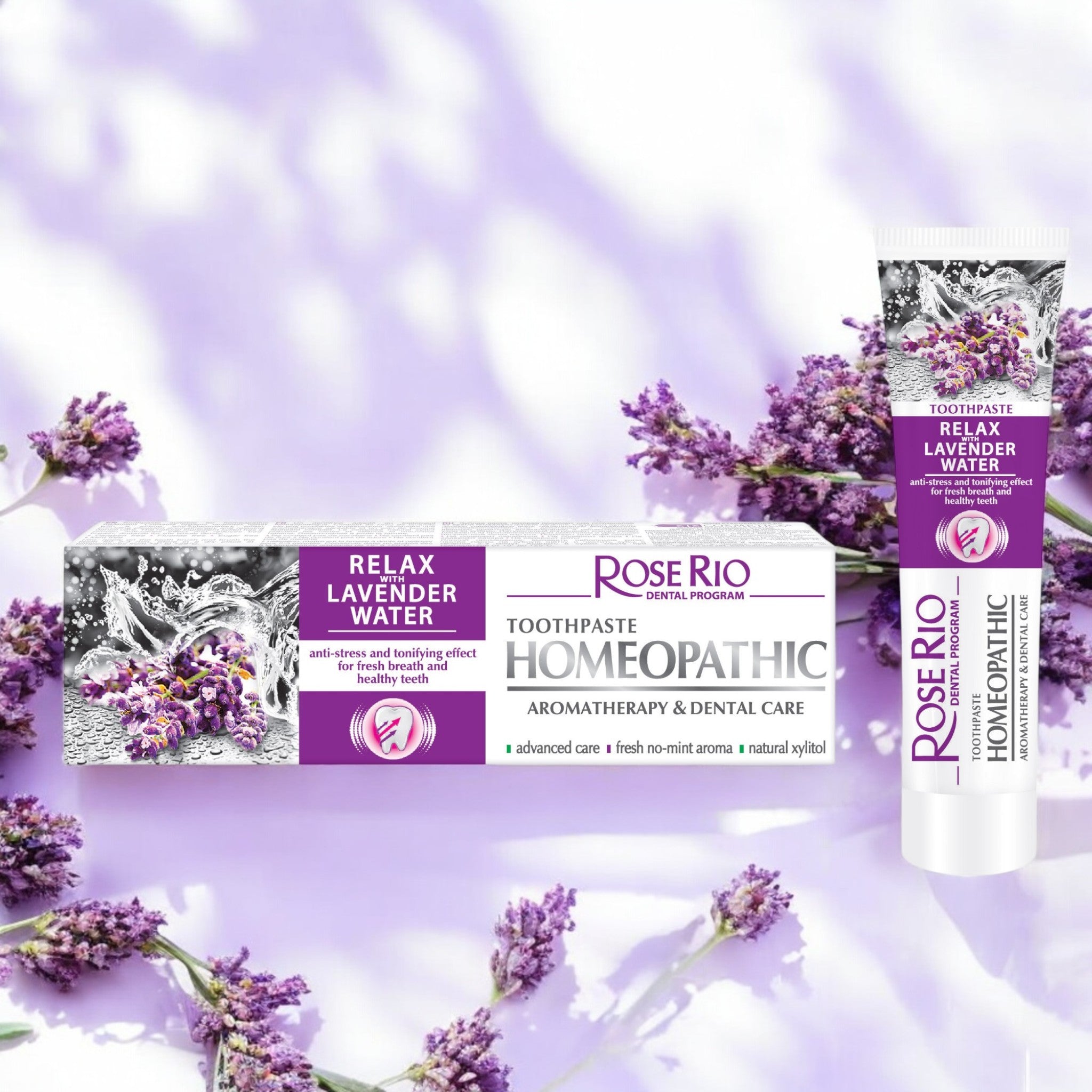 Edinco Homeopathic Lavender Toothpaste for dental care with relax sleep aid benefits