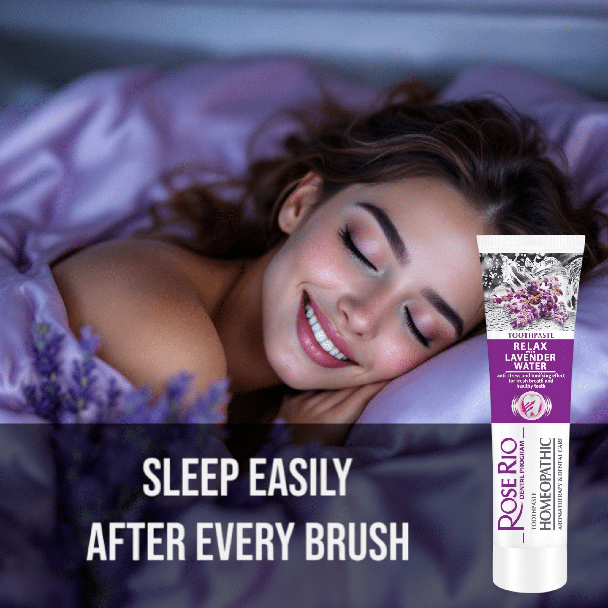 Edinco Relax Lavender Water Sleep Aid for a peaceful night's rest after every brush