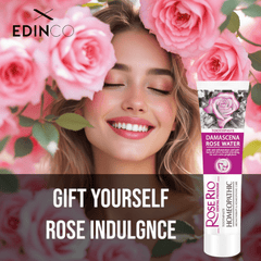Edinco Toothpaste with organic Rose Water for Ultimate Gum Health and Luxury Care