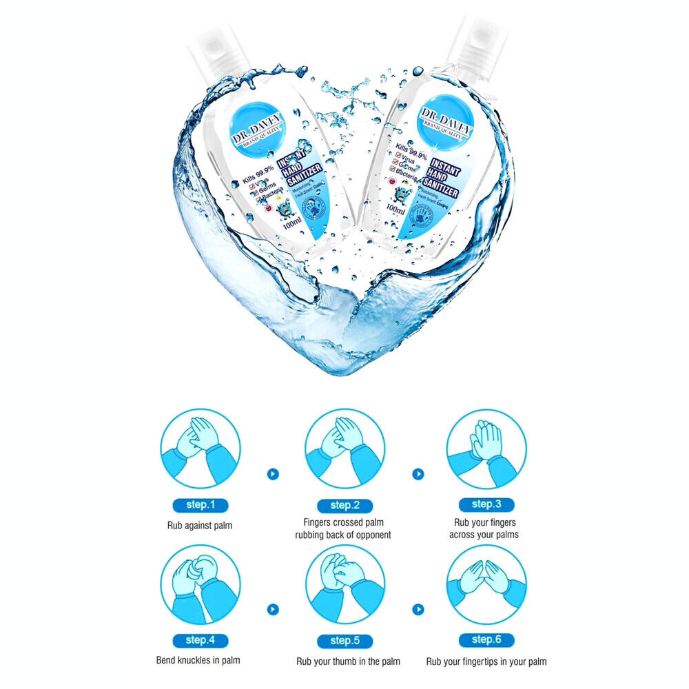 Herbal Moisturising 75% alc. Hand Sanitiser Gel 100ml - Multi-Pack