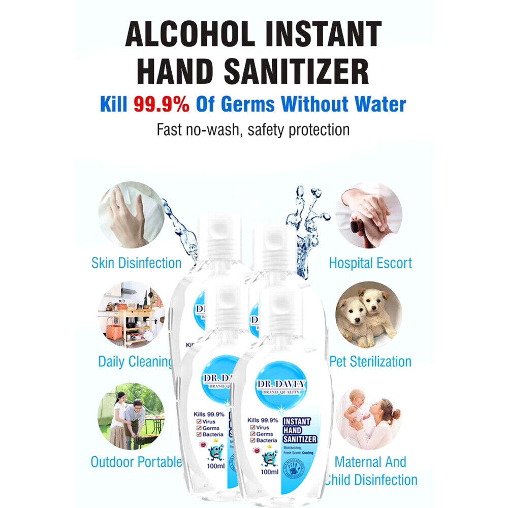 Herbal Moisturising 75% alc. Hand Sanitiser Gel 100ml - Multi-Pack