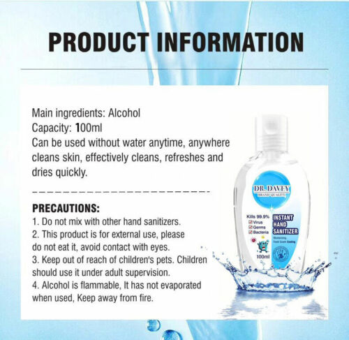 Herbal Moisturising 75% alc. Hand Sanitiser Gel 100ml - Multi-Pack