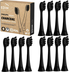 Recyclable Charcoal Toothbrush Heads Compatible with Philips Sonicare - Edinco - Edinco