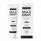 MaxDent Charcoal Whitening Toothpaste with Fluoride & Natural Oils – 75 ml