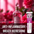 Edinco Organic Rose Water with Essential Oils for Gum Health and luxury freshness