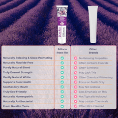 Edinco Natural Sleep Aid Toothpaste for Relaxation and Fluoride-Free Oral Care