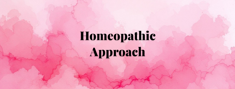 Homeopathic Approach with Naturally Derived Ingredients text graphic for Rose toothpaste.