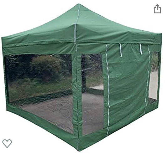 Full Set Gazebo Sidewalls and Door Side (Green)