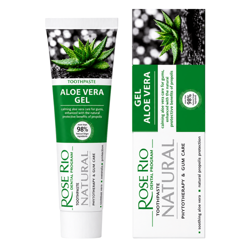 Edinco Aloe Vera Toothpaste with Propolis, SLS-Free and Fluoride-Free, 98% Natural Toothpaste for Gentle Gum Care, 65 ml