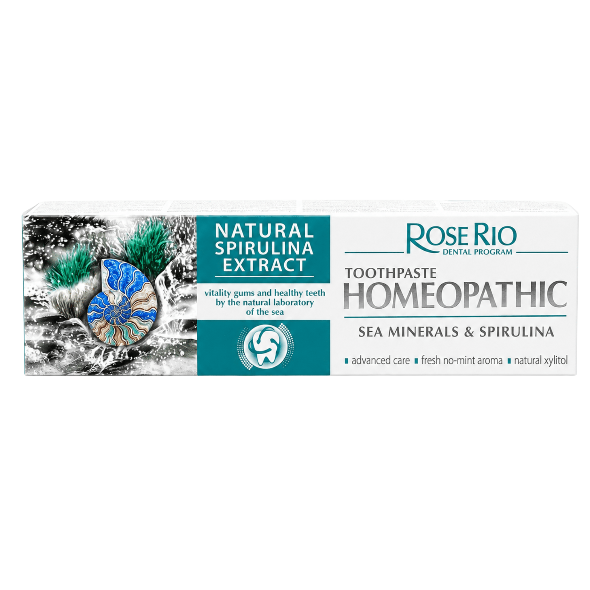 Edinco Sea Minerals and Spirulina Toothpaste, Fluoride-Free with Xylitol for Enamel-Conscious Daily Oral Care, 65 ml