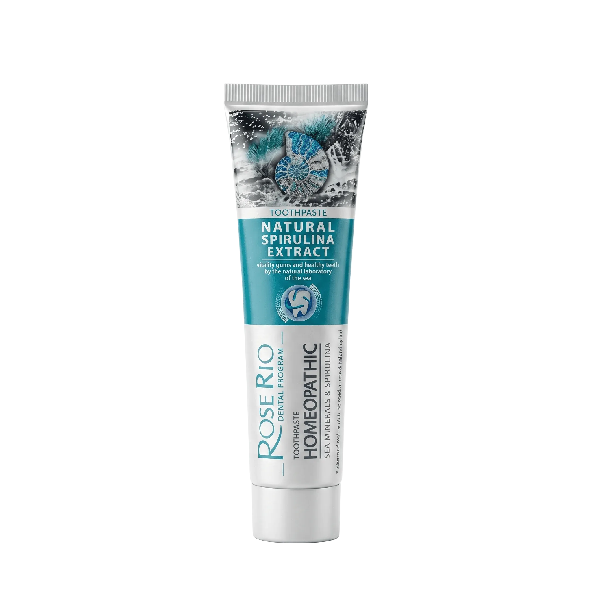 Edinco Sea Minerals and Spirulina Toothpaste, Fluoride-Free with Xylitol for Enamel-Conscious Daily Oral Care, 65 ml