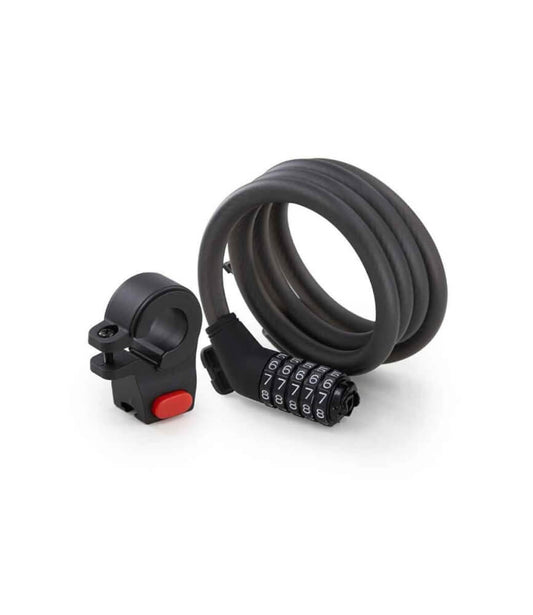 Edinco bike and scooter lock with adjustable combination and easy-to-mount holder for secure protection