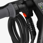 Edinco bike and scooter lock with a combination dial and sturdy grip for secure locking
