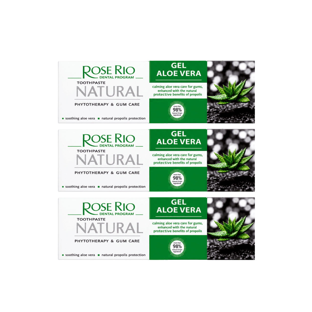 Edinco Aloe Vera Toothpaste with Propolis, SLS-Free and Fluoride-Free, 98% Natural Toothpaste for Gentle Gum Care, 65 ml - Edinco-Edinco