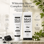 Edinco Charcoal Whitening Toothpaste with Fluoride, Coconut Activated Charcoal, 95% Natural Toothpaste, Surface Stain Removal, Fresh Breath & Tartar Control, 75 ml - Edinco-Edinco