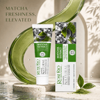 Edinco Matcha Toothpaste with Xylitol, SLS-Free and Fluoride-Free, 97% Natural Toothpaste, Green Tea Formula, 65 ml - Edinco-Edinco