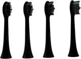 Set of Edinco Philips Sonicare compatible toothbrush heads in black for effective oral care