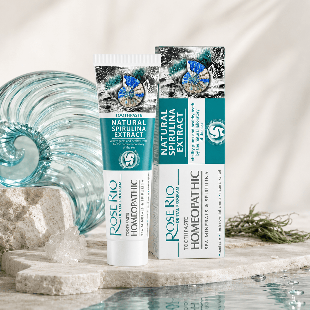 Edinco Sea Minerals and Spirulina Toothpaste, Fluoride-Free with Xylitol for Enamel-Conscious Daily Oral Care, 65 ml - Edinco-Edinco