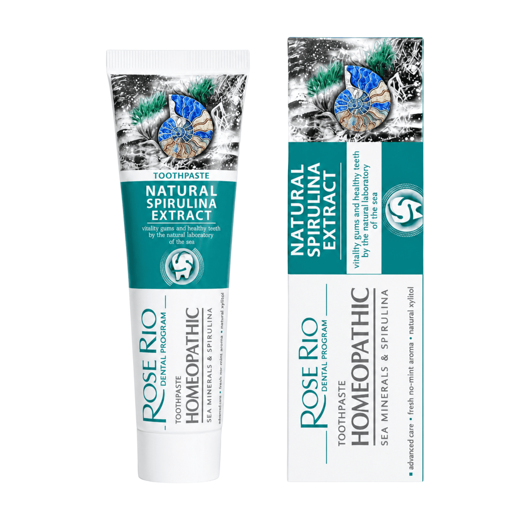 Edinco Sea Minerals and Spirulina Toothpaste, Fluoride-Free with Xylitol for Enamel-Conscious Daily Oral Care, 65 ml - Edinco-Edinco