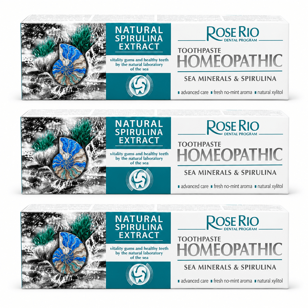 Fluoride-Free Toothpaste for Enamel | Natural Sea Minerals Spirulina - Edinco-Edinco