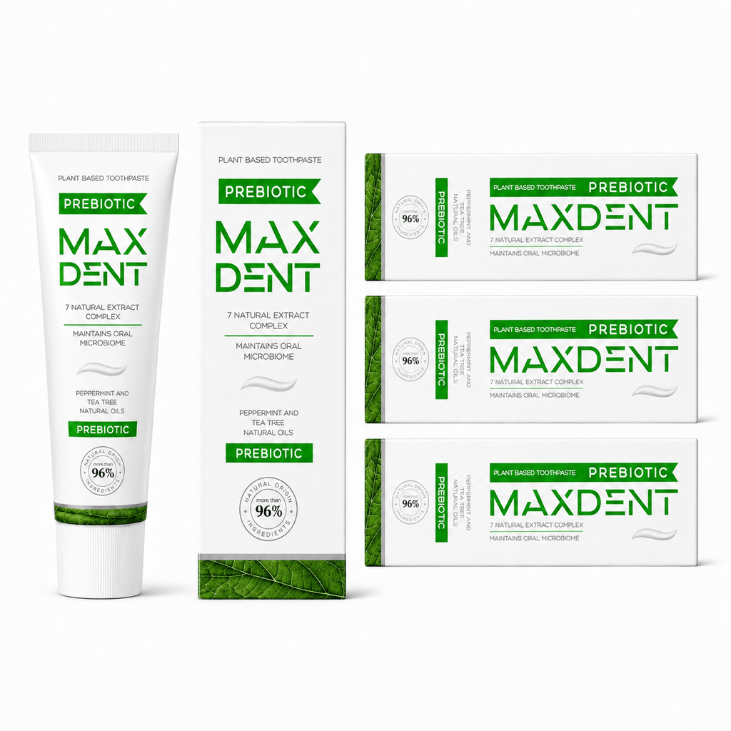 MaxDent Prebiotic Plant-Based Toothpaste for Oral Microbiome Care – 75 ml - Edinco-Edinco
