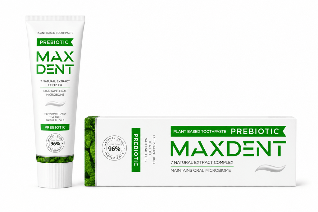MaxDent Prebiotic Plant-Based Toothpaste for Oral Microbiome Care – 75 ml - Edinco-Edinco
