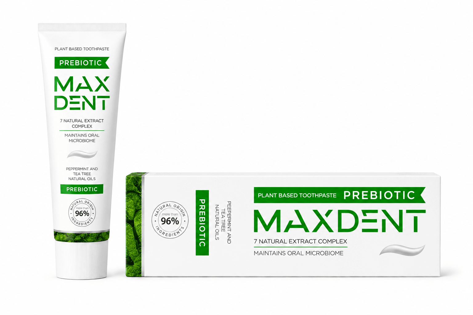 MaxDent Prebiotic Plant-Based Toothpaste for Oral Microbiome Care – 75 ml - Edinco-Edinco