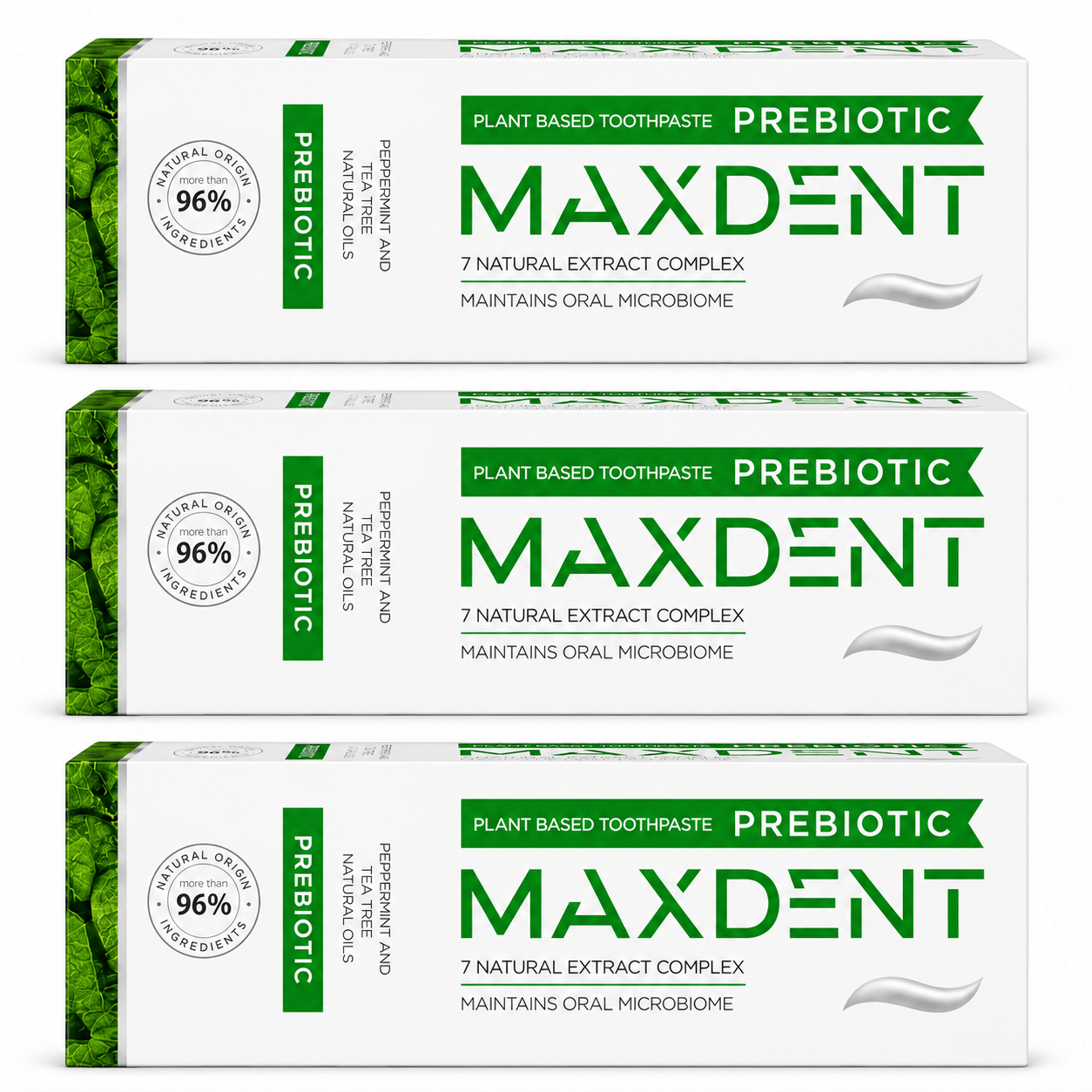 MaxDent Prebiotic Plant-Based Toothpaste for Oral Microbiome Care – 75 ml - Edinco-Edinco