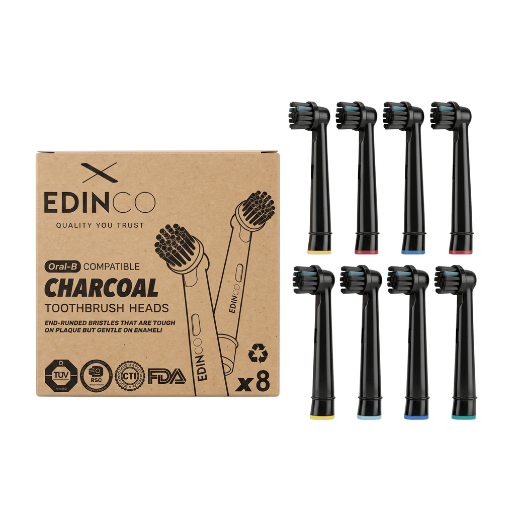 Recyclable Charcoal Toothbrush Heads Compatible with Braun Oral B - Edinco-Edinco