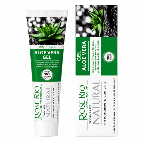 Rose Rio Aloe Vera Natural Toothpaste with Propolis for Gum Care – 65 ml - Edinco-Edinco