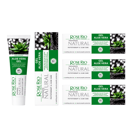 Rose Rio Aloe Vera Natural Toothpaste with Propolis for Gum Care – 65 ml - Edinco-Edinco