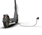 Segway Ninebot MAX G30 Gen 2 scooter rear view with charging cable connected