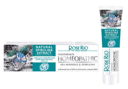 Natural Flouride-Free Toothpaste, Enamel Regenerative.  Sea Minerals & Spirulina - 65 ml